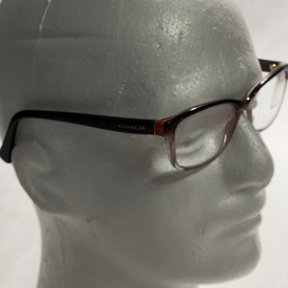 Coach Eyeglasses Frames Only HC 6089 5401 Purple Brown Gradient 51-16-135 - Picture 3 of 8